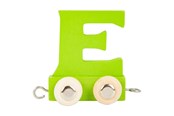 Träleksaker - Small Foot - Wooden Letter Train Green - E - 12 pieces - 10355-display12