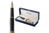 Skriv- och ritverktyg - Waterman Expert 'The Opera Collection' Black & Gold G.T. Fountain pen M Blue ink - 2225138