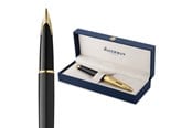Skriv- och ritverktyg - Waterman Carène 'The Opera Collection' Black & Gold G.T. Fountain pen F Blue ink - 2225142