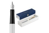 Skriv- och ritverktyg - Waterman Impression White Lacquer G.T. Fountain pen M Blue ink - 2225470