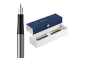 Skriv- och ritverktyg - Waterman Impression Stainless Steel G.T. Fountain pen F Blue ink - 2225493