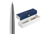 Skriv- och ritverktyg - Waterman Impression Stainless Steel G.T. Ballpen M Blue ink - 2225495