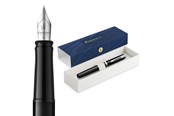 Skriv- och ritverktyg - Waterman Impression Black Lacquer P.T. Fountain pen F Blue ink - 2225496