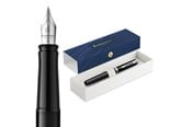 Skriv- och ritverktyg - Waterman Impression Black Lacquer P.T. Fountain pen M Blue ink - 2225497