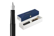 Skriv- och ritverktyg - Waterman Impression Black Lacquer G.T. Fountain pen M Blue ink - 2225500