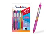 Skriv- och ritverktyg - Paper Mate InkJoy 300RT Ballpoint Pens | Colourful Pens with Fashion Wraps | Retractable Medium Point (1.0mm) | Assorted Colours | 6 Count - 2226846