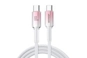 USB-kabel - Joyroom S-A42 Crystal-Clear Series 60W USB-C - USB-C cable 1.2m - white - S-A42_CC_W