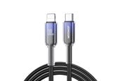 USB-kabel - Joyroom S-A42 Crystal-Clear Series 30W USB-C - Lightning cable 1.2m - black - S-A42_CL_B
