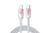USB-kabel - Joyroom S-A42 Crystal-Clear Series 30W USB-C - Lightning cable 1.2m - white - S-A42_CL_W