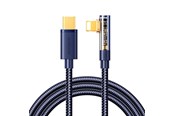 USB-kabel - Joyroom Gaming Cable S-CL020A6 Lightning (angled) / USB-C (straight) 20W 1.2 m - blue - S-CL020A6B