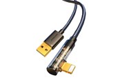 USB-kabel - Joyroom Gaming Cable S-UL012A6 Lightning (angled) / USB-A (straight) 2.4A 1.2 m - black - S-UL012A6