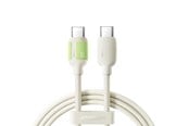 USB-kabel - Joyroom S-A53 60W USB-C Cable - USB-C with fluorescent tip 1.2 m - beige - S-A53_CC_1