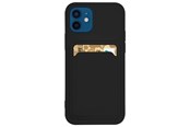 Mobile - Covers & Cases - Hurtel Card Case Silicone Wallet With Card Slot Documents For Samsung Galaxy A42 5G Black - 5907769333415