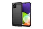 Mobile - Covers & Cases - Hurtel Carbon Case Flexible Cover Case for Samsung A03S EU (166.5) Black - 5907769334641