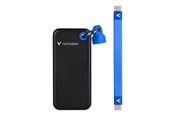 SSD - Verbatim Pocket SSD - 256GB - USB 3.2 Gen 2 - Svart / Blå - 32416