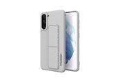 Mobile - Covers & Cases - Wozinsky Kickstand Case Silicone Case with Stand Case Samsung Galaxy S21+ 5G Grey - 9111201941403