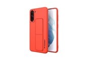 Mobile - Covers & Cases - Wozinsky Kickstand Case Silicone Case with Stand Case for Samsung Galaxy S21+ 5G Red - 9111201941427