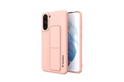 Mobile - Covers & Cases - Wozinsky Kickstand Case Silicone Case with Stand Samsung Galaxy S21+ 5G Case Pink - 9111201941458