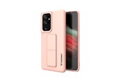 Mobile - Covers & Cases - Wozinsky Kickstand Case Silicone Case with Stand Case for Samsung Galaxy S21 Ultra 5G Pink - 9111201941557