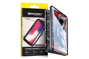 Mobile - Covers & Cases - Wozinsky Full Magnetic Case Magnetic Case 360 Cover Front and Back with Built-in Glass Samsung Galaxy A72 4G Black and Clear - 9111201944152