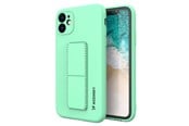 Mobile - Covers & Cases - Wozinsky Kickstand Case Silicone Case with Stand Samsung Galaxy A22 4G Mint Case - 9145576226889