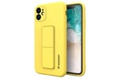Mobile - Covers & Cases - Wozinsky Kickstand Case Silicone Case with Stand Samsung Galaxy A22 4G Case Yellow - 9145576226896