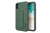 Mobile - Covers & Cases - Wozinsky Kickstand Case Silicone Case with Stand Samsung Galaxy A22 4G Case Dark Green - 9145576226902