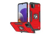Mobile - Covers & Cases - Wozinsky  Ring Armor Armored Hybrid Case Cover + Magnetic Holder Samsung Galaxy A22 4G Red - 9111201944886