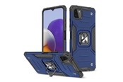 Mobile - Covers & Cases - Wozinsky Ring Armor Armored Hybrid Case Cover + Magnetic Holder Samsung Galaxy A22 4G Blue - 9111201944893