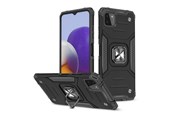 Mobile - Covers & Cases - Wozinsky Ring Armor Armored Hybrid Case Cover + Magnetic Holder Samsung Galaxy A22 4G Black - 9111201944909