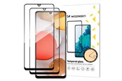 Mobiltelefontillbehör-Skyddsfilm - Wozinsky Set 2x Super Durable Full Glue Tempered Glass Full Screen Protector with Frame Case Friendly Samsung Galaxy A42 5G Black - 9145576216743