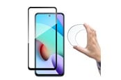 Mobiltelefontillbehör-Skyddsfilm - Wozinsky Full Cover Flexi Nano Glass Film Tempered Glass with Frame Xiaomi Redmi 10 Black - 9145576232347