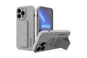 Mobile - Covers & Cases - Wozinsky Kickstand Case Silicone Case with Stand iPhone 13 mini gray - 9145576234259