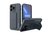 Mobile - Covers & Cases - Wozinsky Kickstand Case Silicone Case with Stand iPhone 13 Mini Navy Blue - 9145576234273