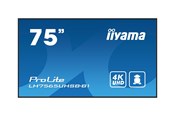 Digital skyltning & Hotell - iiyama ProLite LH7565UHSB-B1 75" Class (74.5" viewable) LED-backlit LCD display - 4K - for digital signage - LH7565UHSB-B1