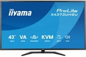 Skärm - 43" iiyama ProLite X4373UHSU - 3840x2160 (4K) - 120Hz - IPS - 95W USB-C - KVM switch - X4373UHSU-B2