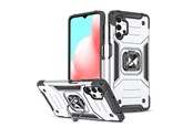 Mobile - Covers & Cases - Wozinsky Ring Armor Armored Hybrid Case Cover + Magnetic Holder Samsung Galaxy A73 Silver - 9145576243565