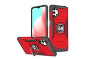 Mobile - Covers & Cases - Wozinsky Ring Armor Armored Hybrid Case Cover + Magnetic Holder Samsung Galaxy A73 Red - 9145576243589