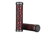 Cykeltillbehör - Rockbros 2017-14ARD bicycle grips - black and red - Rockbros-2017-14ARD