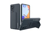 Mobile - Covers & Cases - Wozinsky Kickstand Case Silicone Case with Stand Case for Xiaomi Redmi Note 11 Pro Navy Blue - 9145576247488