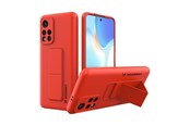 Mobile - Covers & Cases - Wozinsky  Kickstand Case Silicone Case with Stand Case for Xiaomi Redmi 10 Red - 9145576247570