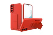 Mobile - Covers & Cases - Wozinsky Kickstand Case Silicone Case with Stand Samsung Galaxy S22+ Case Red - 9145576247655