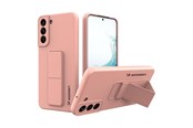 Mobile - Covers & Cases - Wozinsky Kickstand Case Silicone Case with Stand Samsung Galaxy S22+ Case Pink - 9145576247662