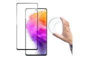 Mobiltelefontillbehör-Skyddsfilm - Wozinsky Full Cover Flexi Nano Glass Film Tempered Glass Frame Samsung Galaxy A73 Clear - 9145576245200