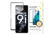 Mobiltelefontillbehör-Skyddsfilm - Wozinsky Super Durable Full Glue Tempered Glass Full Screen Protector with Frame Case Friendly Oppo A76 / Oppo A36 / Realme 9i Black - 9145576245781
