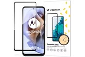 Mobiltelefontillbehör-Skyddsfilm - Wozinsky Full Glue Tempered Glass Moto G51 Full Screen Protector with Frame Black - 9145576245712