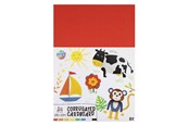 Kreativa spel - Creative Craft Group Ribbed Craft Cardstock A4 8 Sheets 8 Colors - 110014
