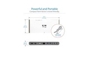 Dockning - Tripp Lite Eaton Series USB-C Dock Triple Display - 4K HDMI/DisplayPort VGA USB 3.2 Gen 1 USB-A/USB-C Hub GbE 100W PD Charging International Power Cables - U442-DOCK4-INT