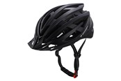 Cykellampor - Wozinsky MTB Bike Helmet with Detachable Visor and USB Rear Light 54-57 cm - Black - 5907769380877