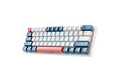 Tangentbord - Machenike K500-B61 Gaming Keyboard Wired Mechanical Backlit Red Switch - White & Blue - Blå - K500-B61 Wired RGB Red Switch White